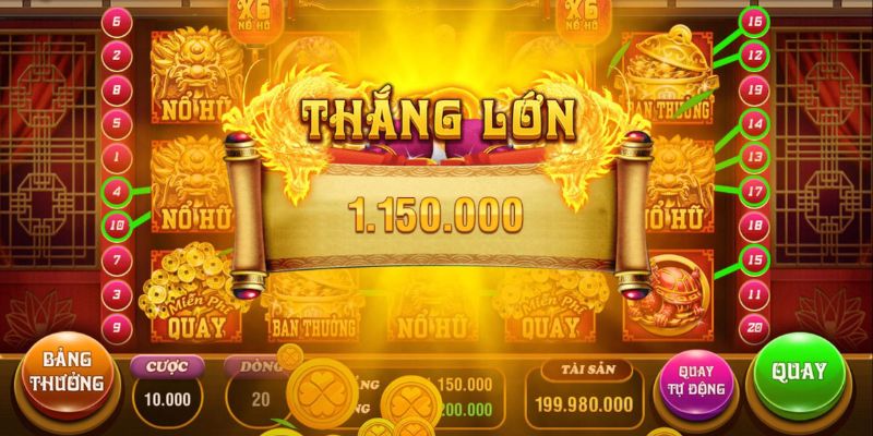 Biểu tượng Scatter có thể mang đến free spin trong nổ hũ 90